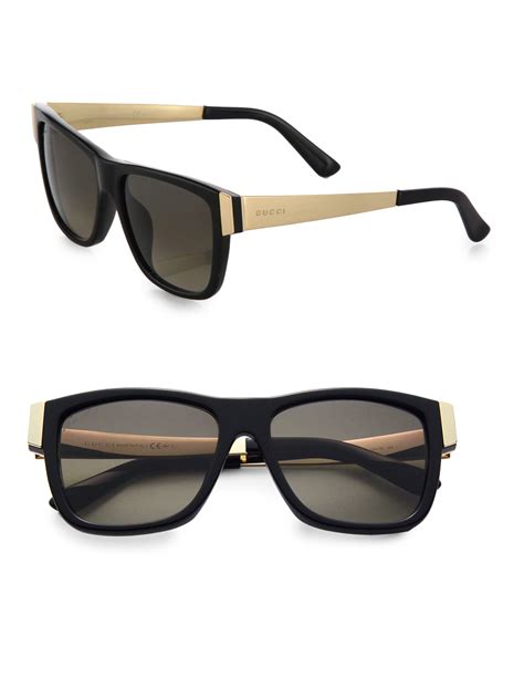 gucci black square sunglasses men|black gucci sunglasses brand new.